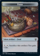 Food // Saproling Double-Sided Token [Commander 2021 Tokens] | Yard's Games Ltd