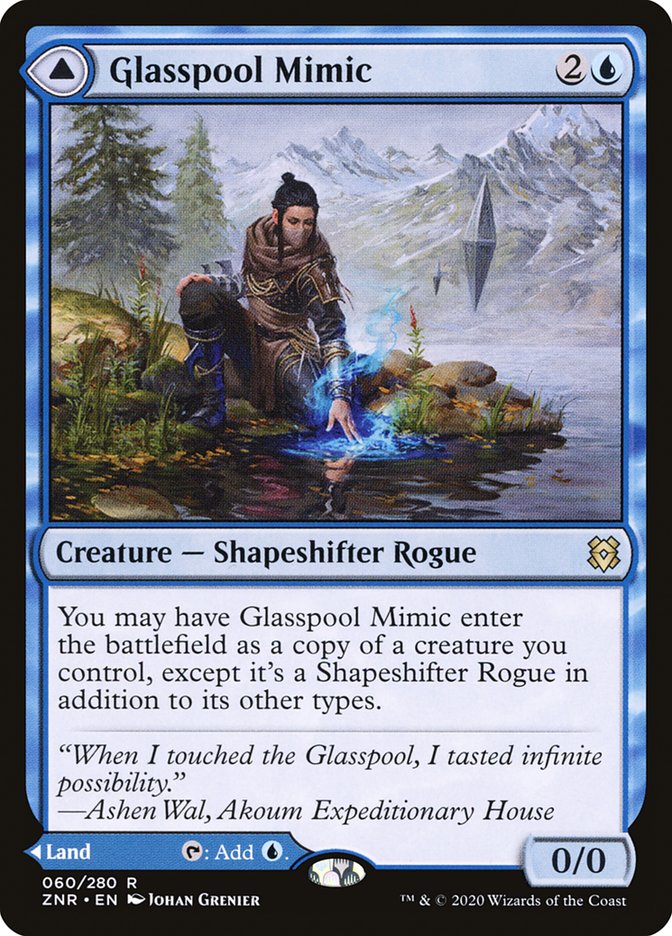 Glasspool Mimic // Glasspool Shore [Zendikar Rising] | Yard's Games Ltd