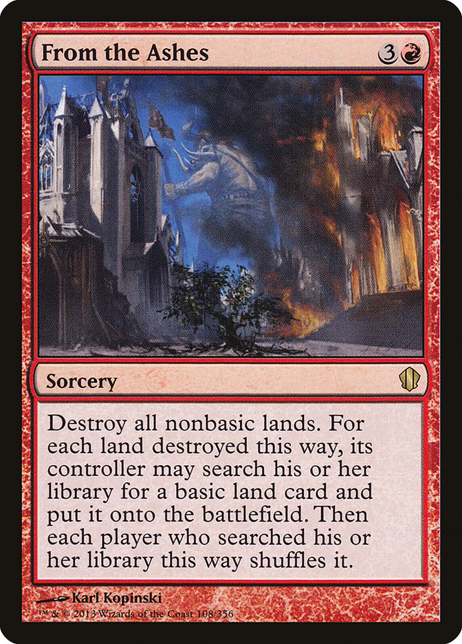 From the Ashes [Commander 2013] | Yard's Games Ltd