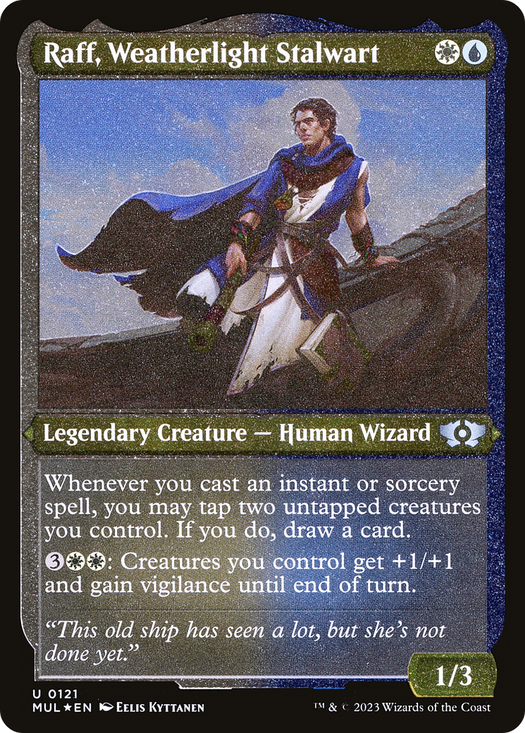 Raff, Weatherlight Stalwart (Foil Etched) [Multiverse Legends] | Yard's Games Ltd