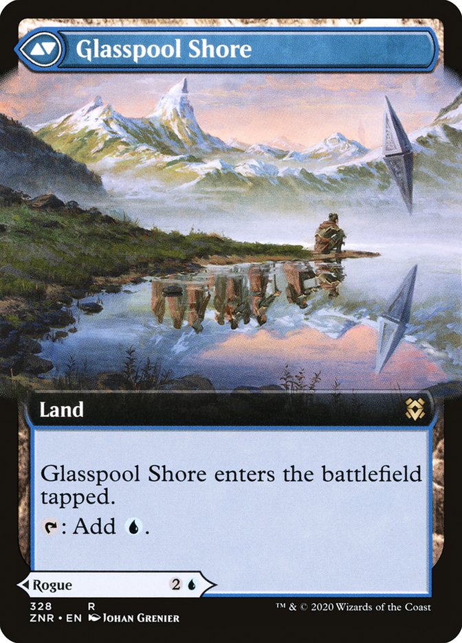 Glasspool Mimic // Glasspool Shore (Extended Art) [Zendikar Rising] | Yard's Games Ltd