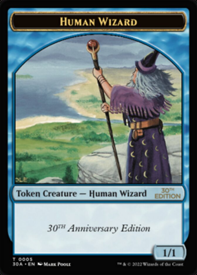 Human Wizard Token [30th Anniversary Tokens] | Yard's Games Ltd