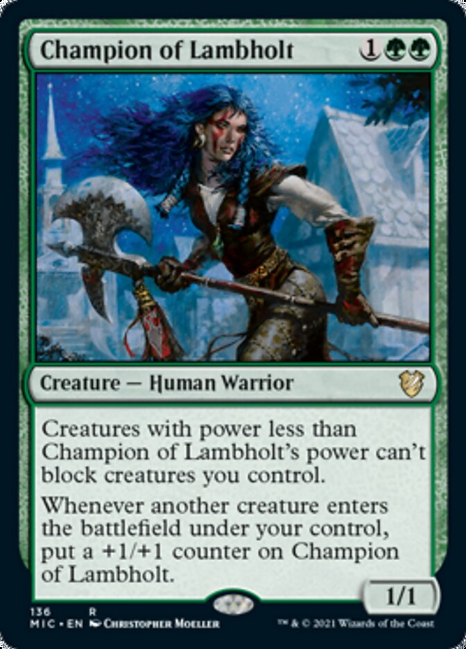 Champion of Lambholt [Innistrad: Midnight Hunt Commander] | Yard's Games Ltd