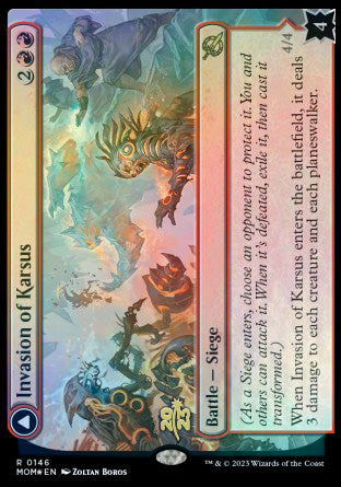 Invasion of Karsus // Refraction Elemental [March of the Machine Prerelease Promos] | Yard's Games Ltd