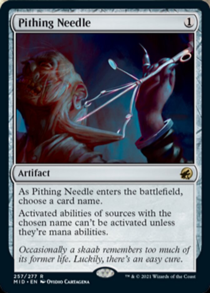 Pithing Needle [Innistrad: Midnight Hunt] | Yard's Games Ltd