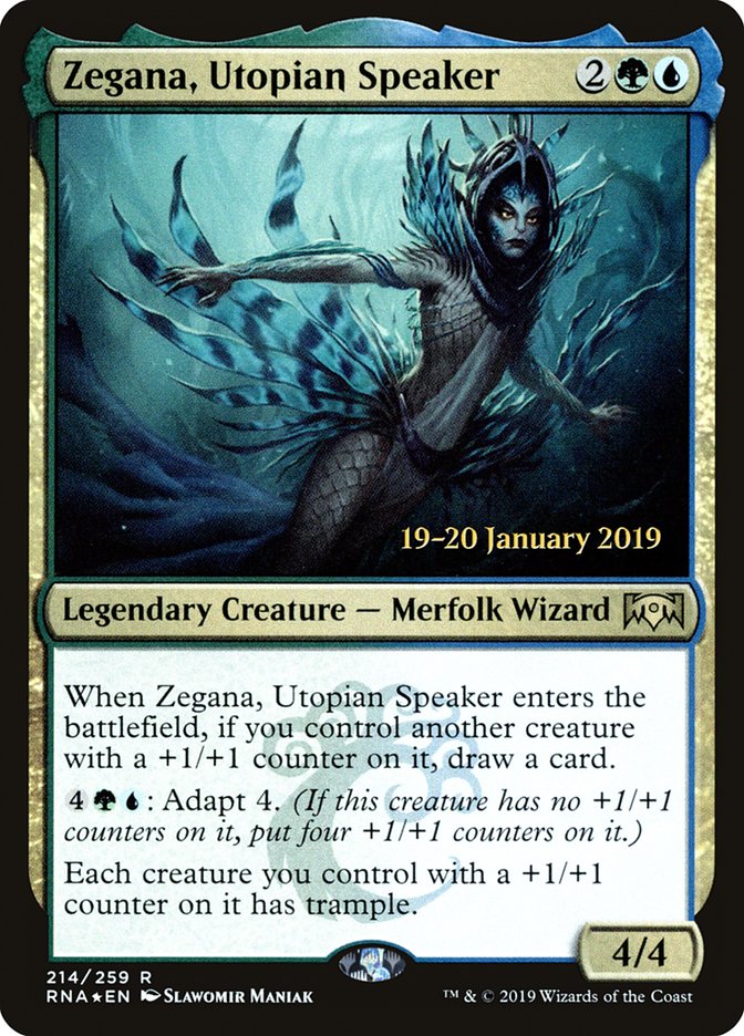 Zegana, Utopian Speaker [Ravnica Allegiance Prerelease Promos] | Yard's Games Ltd