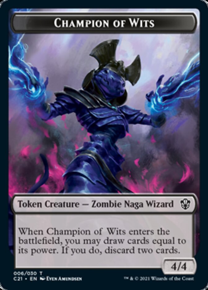 Eldrazi // Champion of Wits Double-Sided Token [Commander 2021 Tokens] | Yard's Games Ltd