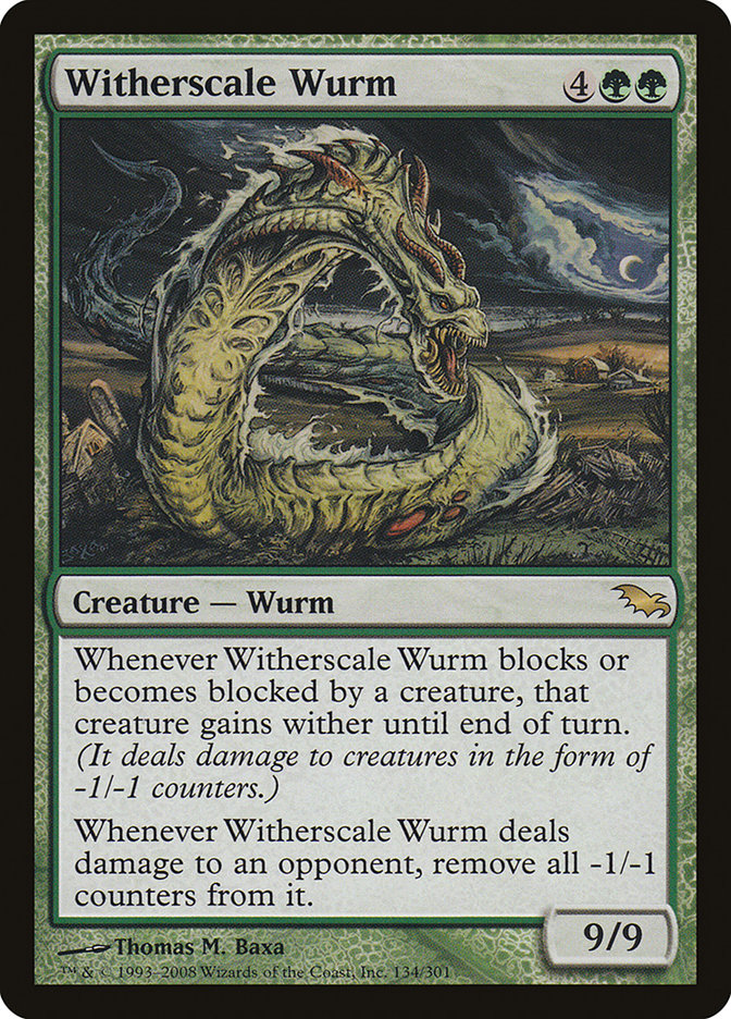 Witherscale Wurm [Shadowmoor] | Yard's Games Ltd