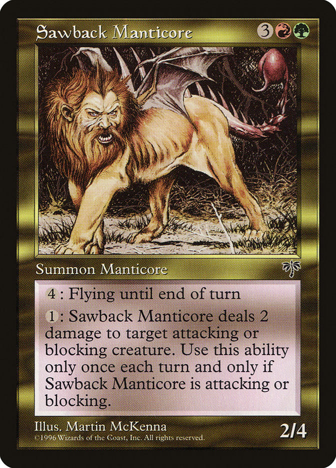 Sawback Manticore [Mirage] | Yard's Games Ltd