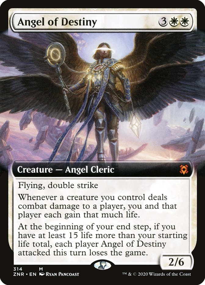 Angel of Destiny (Extended Art) [Zendikar Rising] | Yard's Games Ltd