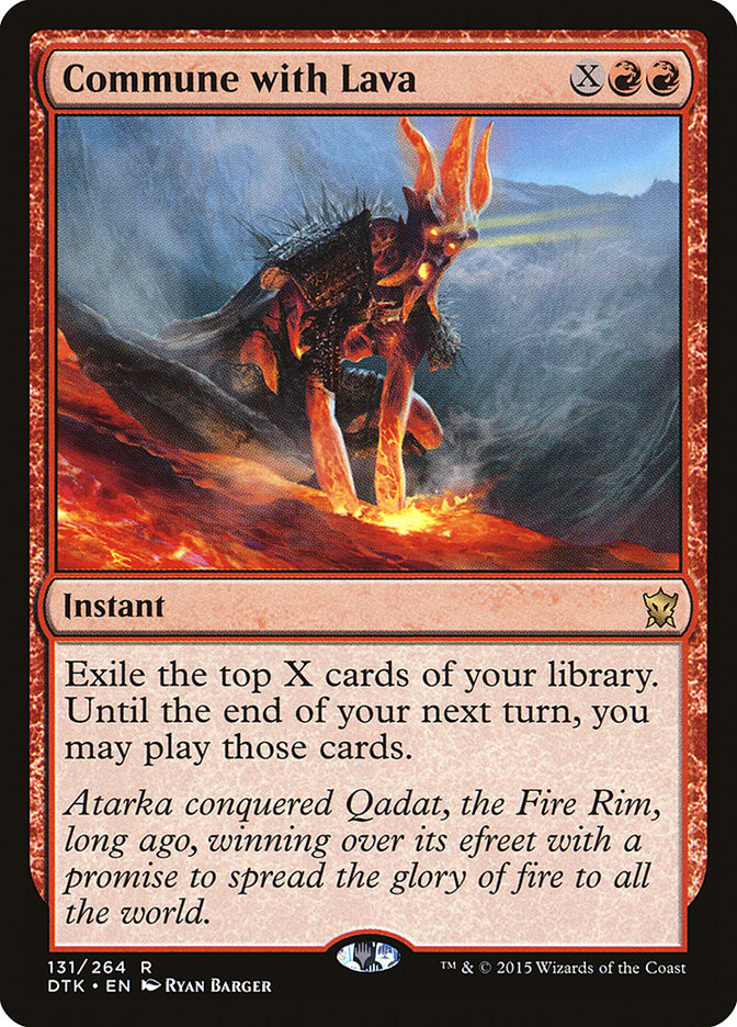 Commune with Lava [Dragons of Tarkir] | Yard's Games Ltd