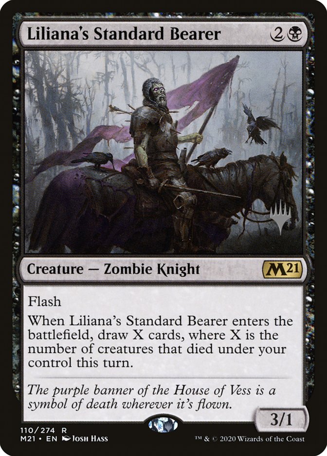 Liliana's Standard Bearer (Promo Pack) [Core Set 2021 Promos] | Yard's Games Ltd