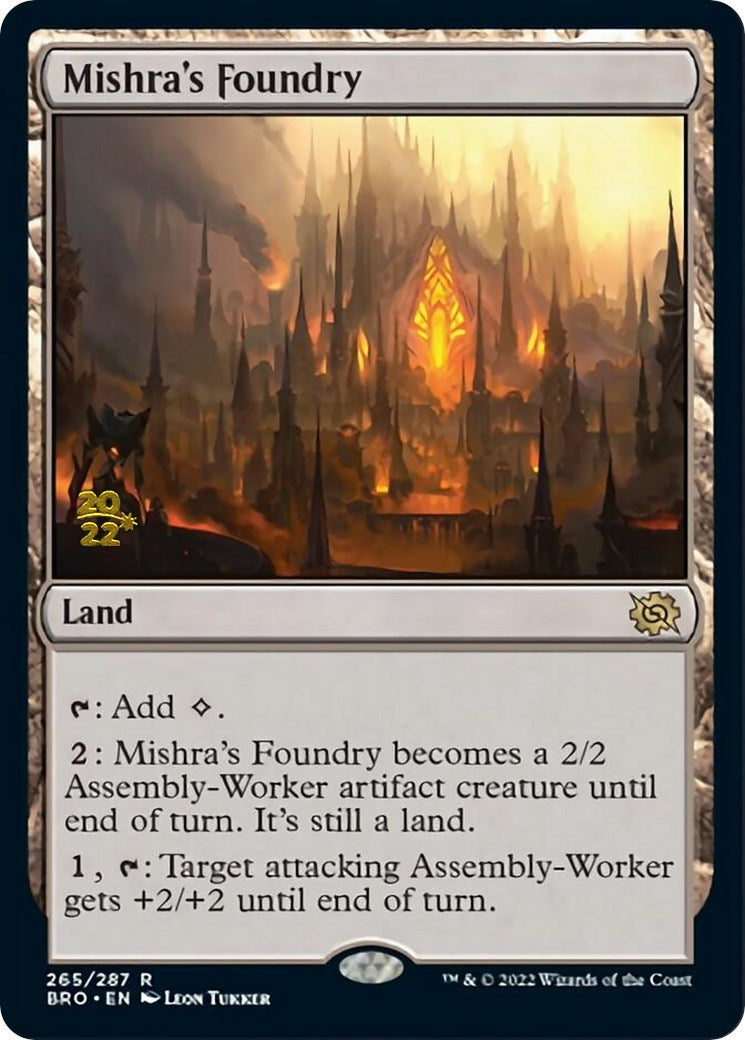 Mishra's Foundry [The Brothers' War Prerelease Promos] | Yard's Games Ltd