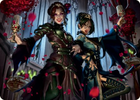 Falkenrath Celebrants 2 Art Card [Innistrad: Crimson Vow Art Series] | Yard's Games Ltd