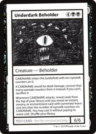 Underdark Beholder (2021 Edition) [Mystery Booster Playtest Cards] | Yard's Games Ltd