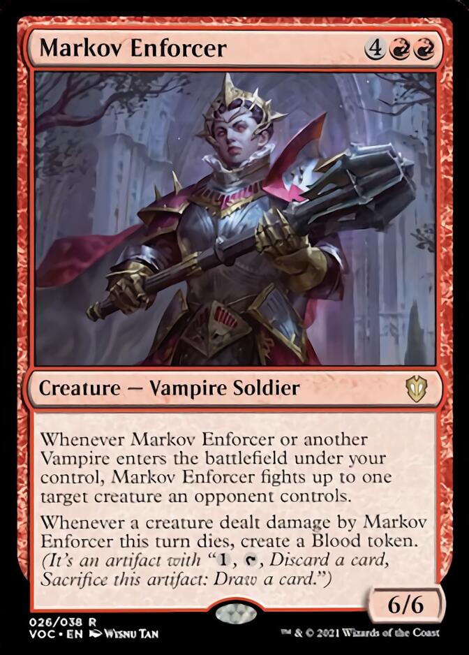 Markov Enforcer [Innistrad: Crimson Vow Commander] | Yard's Games Ltd