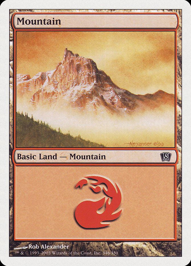 Mountain (346) [Eighth Edition] | Yard's Games Ltd