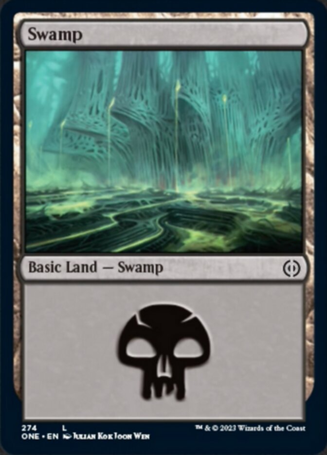 Swamp (274) [Phyrexia: All Will Be One] | Yard's Games Ltd