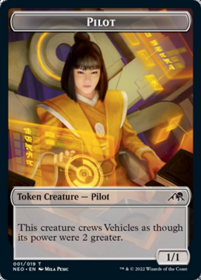 Pilot Token [Kamigawa: Neon Dynasty Tokens] | Yard's Games Ltd