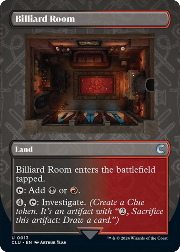 Billiard Room (Borderless) [Ravnica: Clue Edition] | Yard's Games Ltd