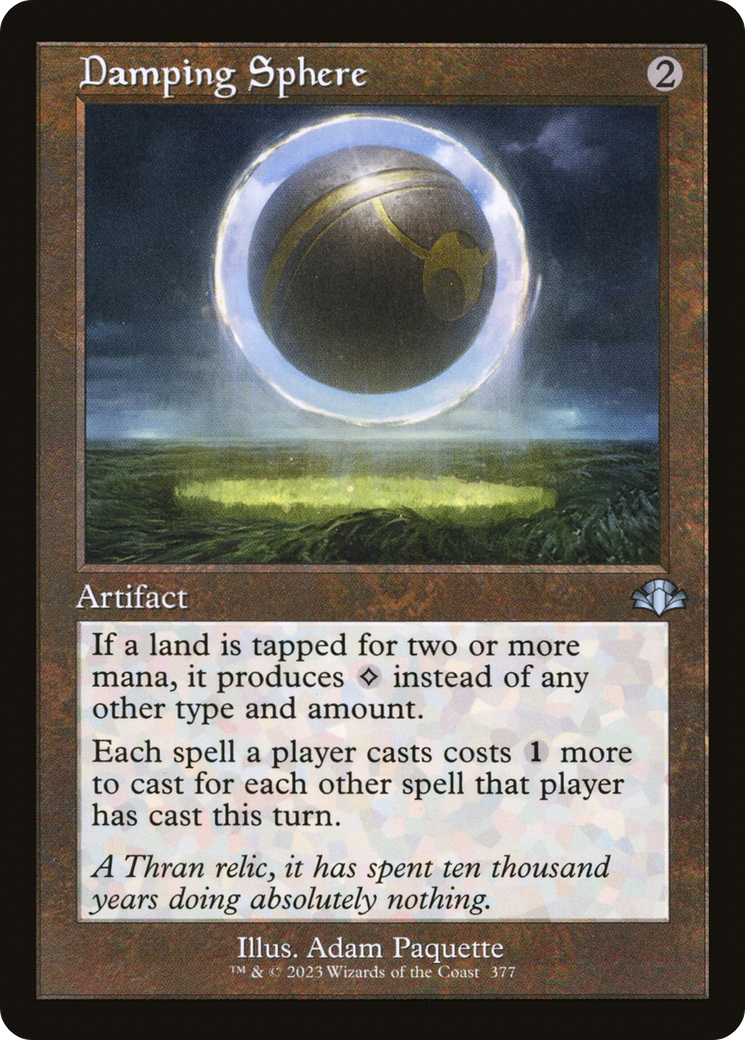 Damping Sphere (Retro) [Dominaria Remastered] | Yard's Games Ltd