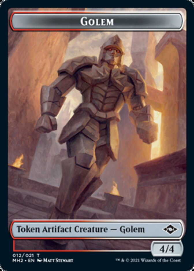 Golem // Treasure (21) Double-Sided Token [Modern Horizons 2 Tokens] | Yard's Games Ltd
