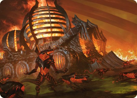 Urabrask's Forge Art Card [Phyrexia: All Will Be One Art Series] | Yard's Games Ltd