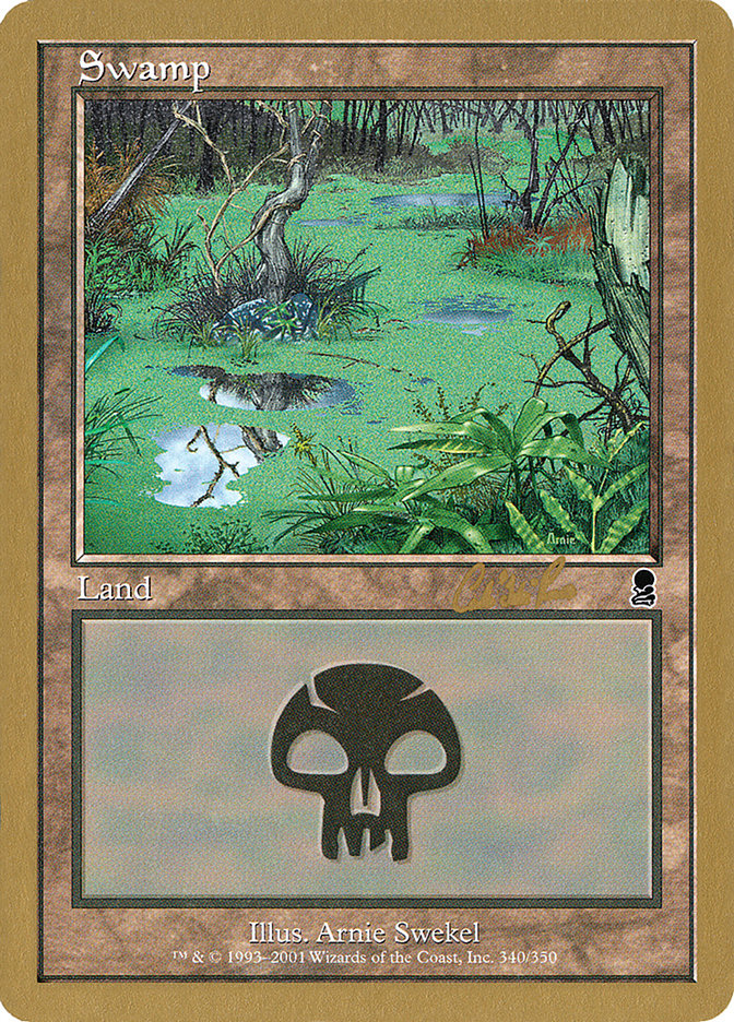 Swamp (cr340) (Carlos Romao) [World Championship Decks 2002] | Yard's Games Ltd