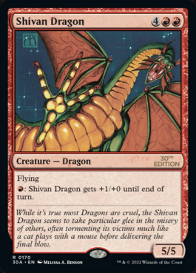 Shivan Dragon [30th Anniversary Edition] | Yard's Games Ltd