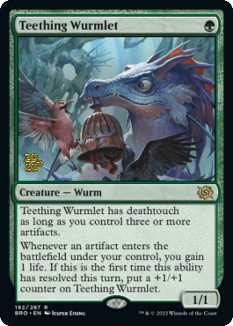 Teething Wurmlet [The Brothers' War Prerelease Promos] | Yard's Games Ltd