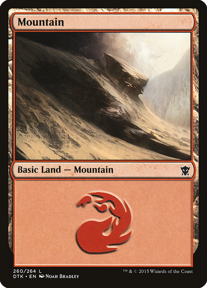 Mountain (260) [Dragons of Tarkir] | Yard's Games Ltd