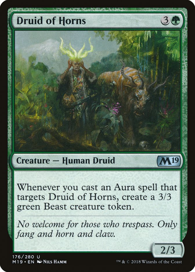 Druid of Horns [Core Set 2019] | Yard's Games Ltd