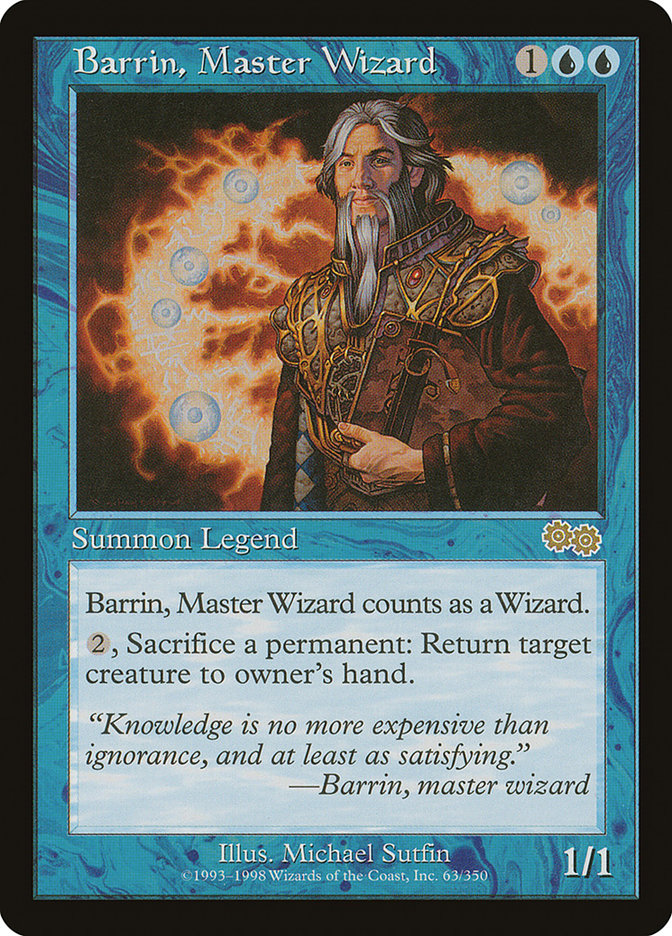 Barrin, Master Wizard [Urza's Saga] | Yard's Games Ltd