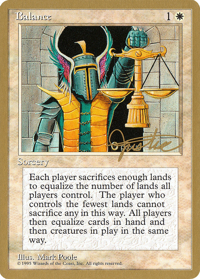 Balance (Mark Justice) [Pro Tour Collector Set] | Yard's Games Ltd