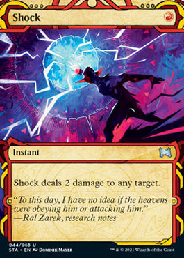 Shock (Foil Etched) [Strixhaven: School of Mages Mystical Archive] | Yard's Games Ltd