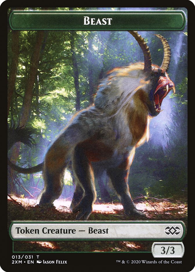 Beast Token [Double Masters Tokens] | Yard's Games Ltd