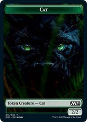 Cat (011) // Zombie Double-Sided Token [Core Set 2021 Tokens] | Yard's Games Ltd