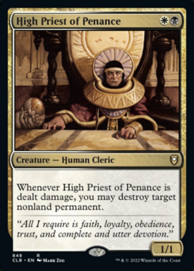 High Priest of Penance [Commander Legends: Battle for Baldur's Gate] | Yard's Games Ltd