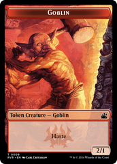 Saproling // Goblin (0009) Double-Sided Token [Ravnica Remastered Tokens] | Yard's Games Ltd