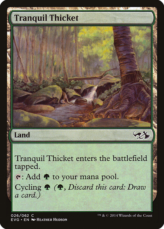 Tranquil Thicket (Elves vs. Goblins) [Duel Decks Anthology] | Yard's Games Ltd