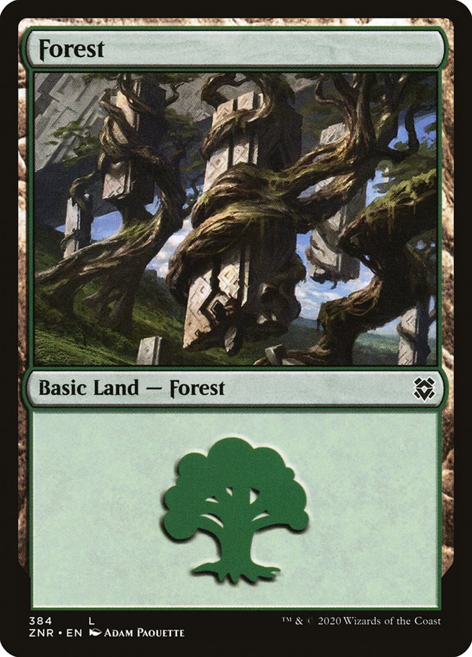 Forest (384) [Zendikar Rising] | Yard's Games Ltd