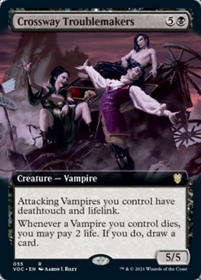 Crossway Troublemakers (Extended Art) [Innistrad: Crimson Vow Commander] | Yard's Games Ltd