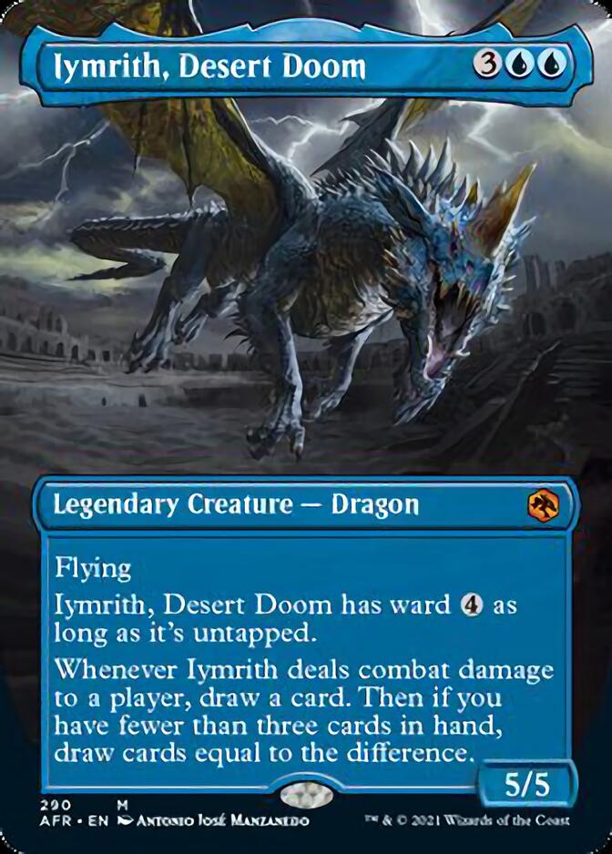 Iymrith, Desert Doom (Borderless Alternate Art) [Dungeons & Dragons: Adventures in the Forgotten Realms] | Yard's Games Ltd