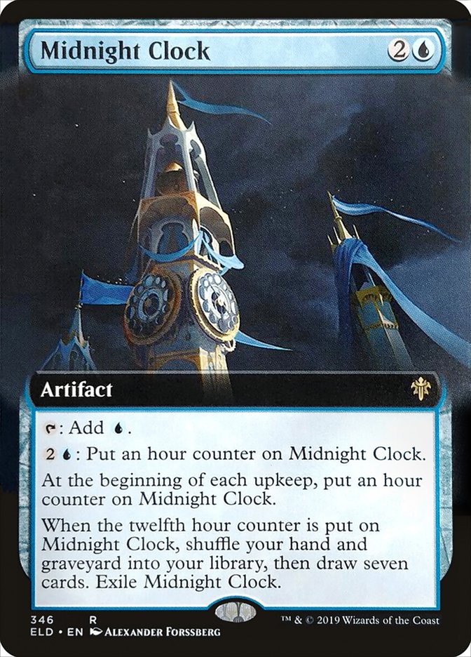 Midnight Clock (Extended Art) [Throne of Eldraine] | Yard's Games Ltd