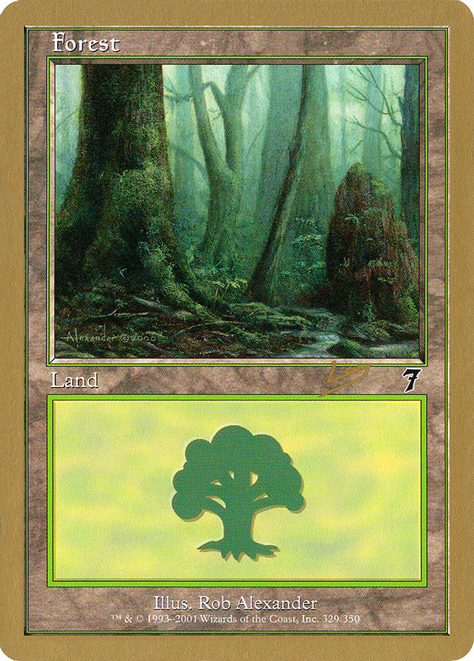 Forest (rl329) (Raphael Levy) [World Championship Decks 2002] | Yard's Games Ltd