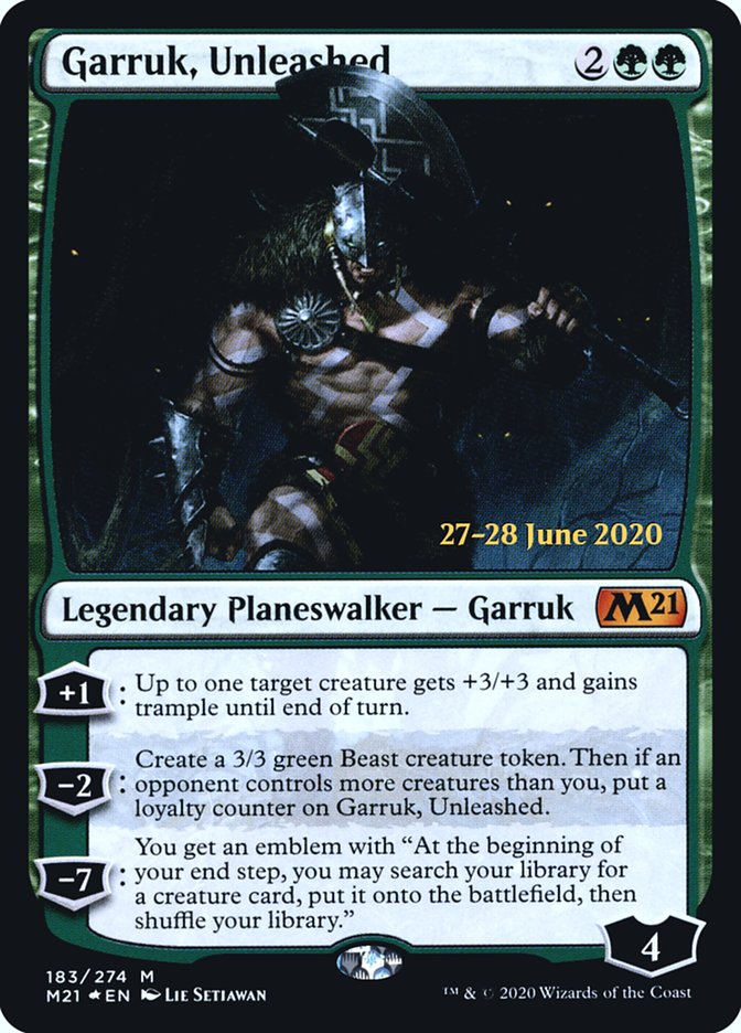 Garruk, Unleashed [Core Set 2021 Prerelease Promos] | Yard's Games Ltd