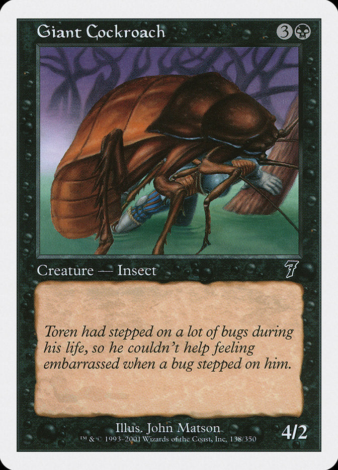 Giant Cockroach [Seventh Edition] | Yard's Games Ltd