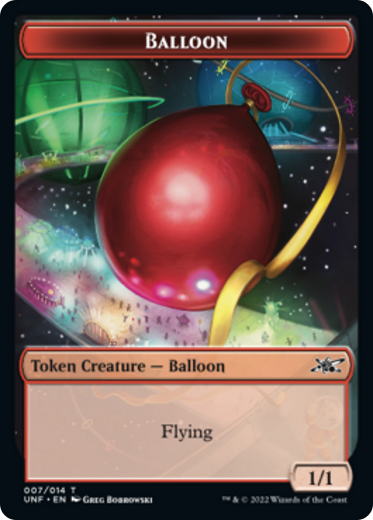 Clown Robot (003) // Balloon Double-Sided Token [Unfinity Tokens] | Yard's Games Ltd