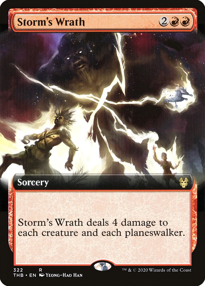 Storm's Wrath (Extended Art) [Theros Beyond Death] | Yard's Games Ltd