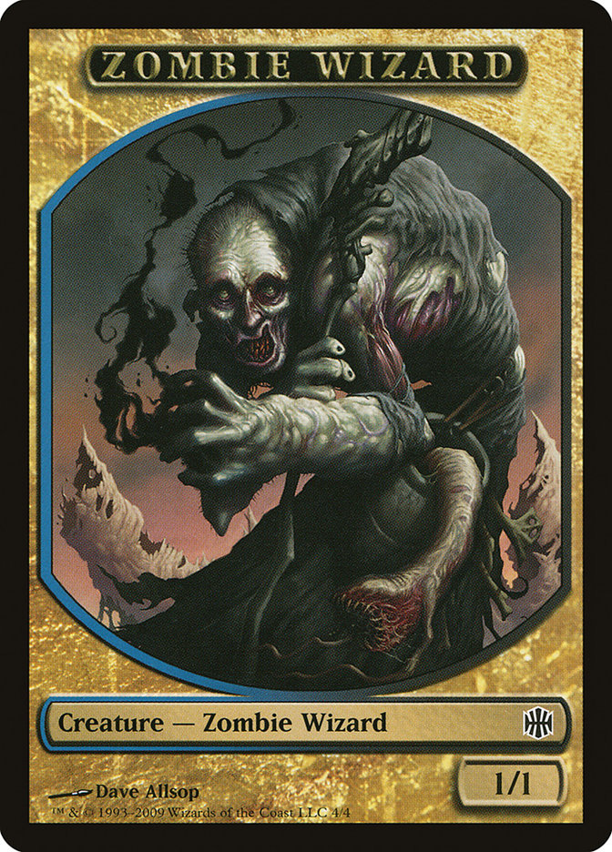 Zombie Wizard Token [Alara Reborn Tokens] | Yard's Games Ltd